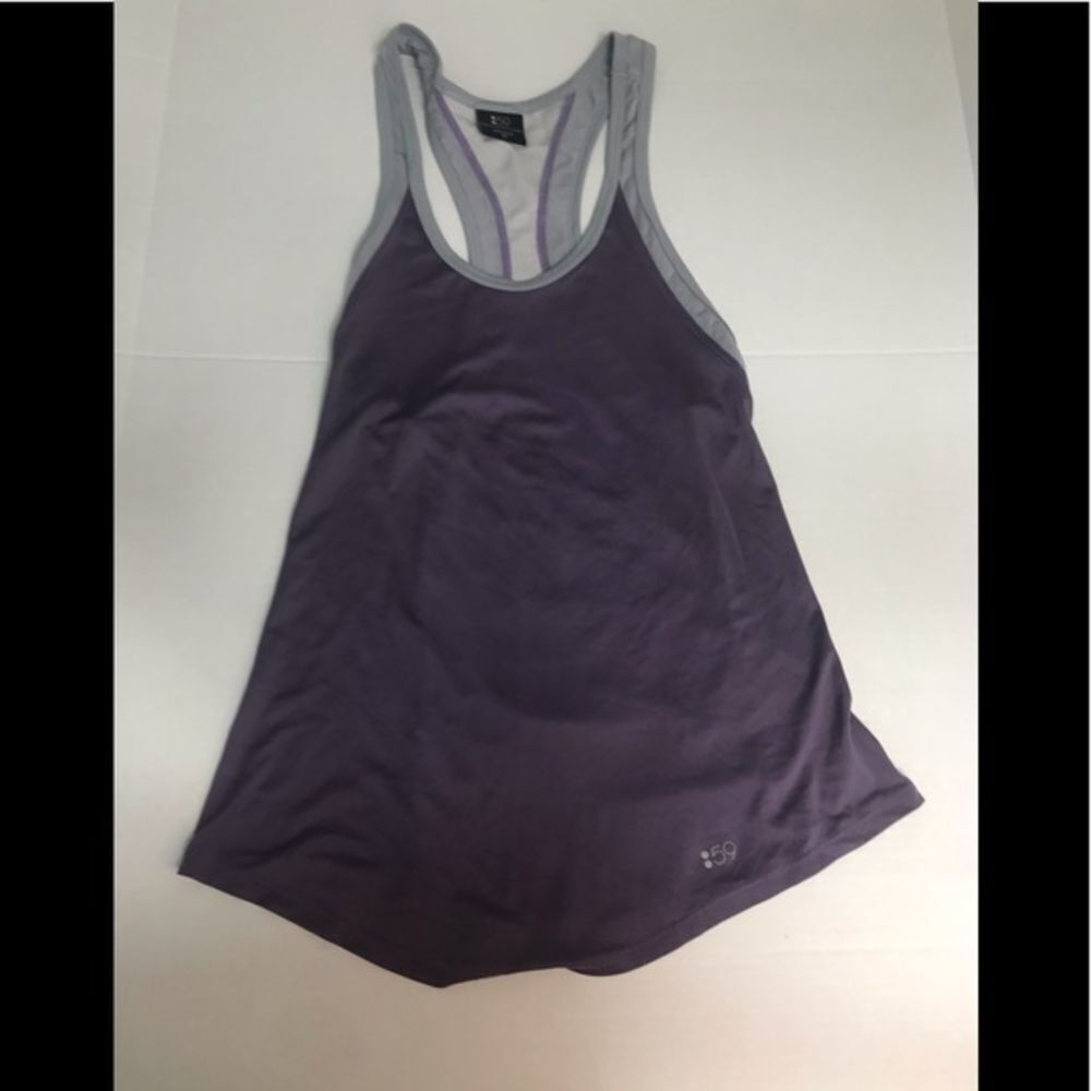 SPLITS59 Gray & Purple Racerback‎ Workout Tank size XS